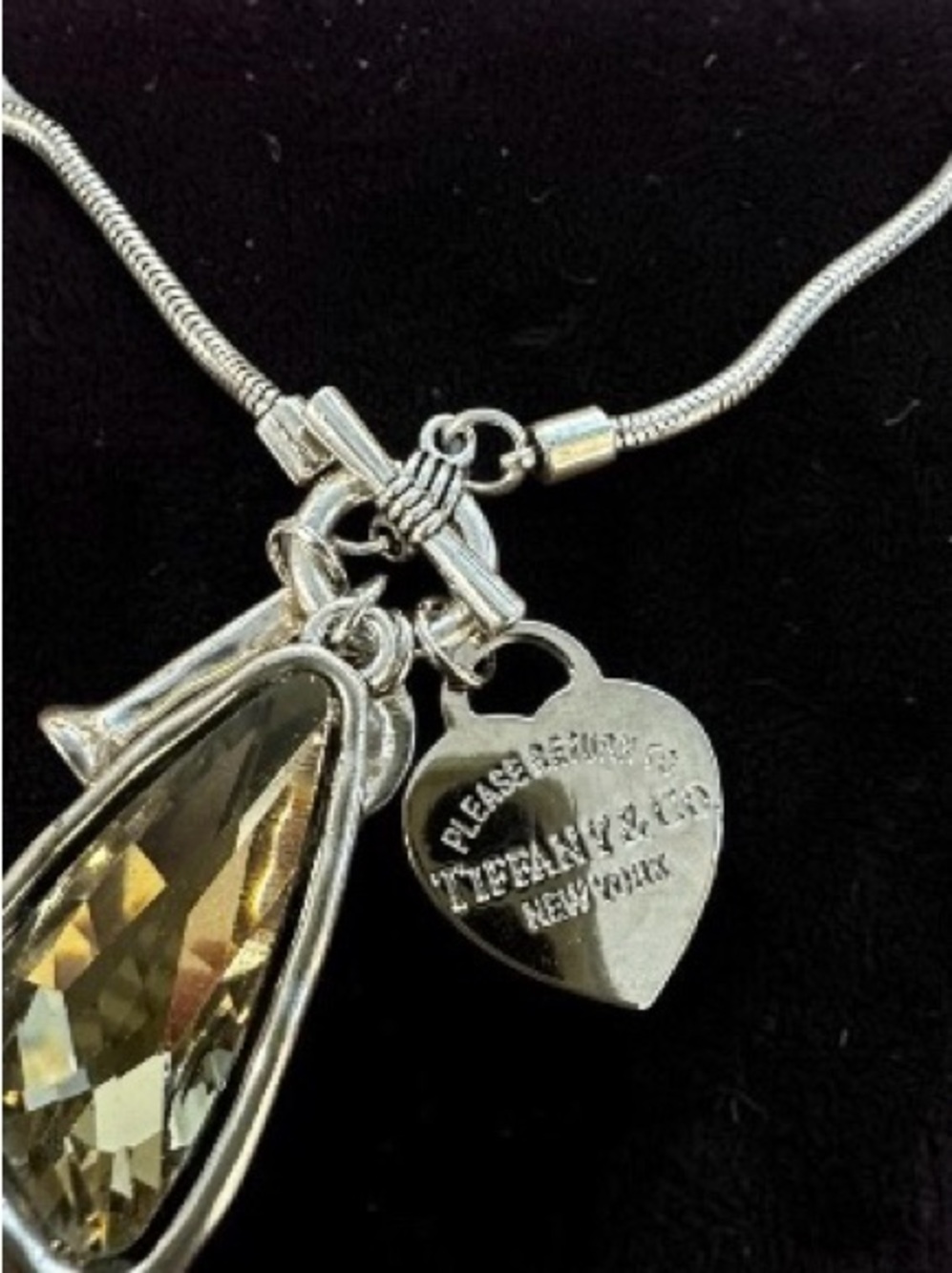 Cudtom silver  Zipperpull pendant necklace - Picture 2 of 2